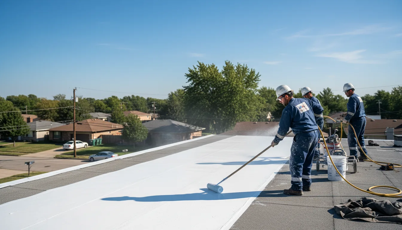 Commercial roof coating in Greenville, VA near me